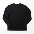 Premium Long Sleeve Pique Tee – Classic Black