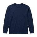 Essential Long Sleeve Cotton Jersey Tee – Deep Navy