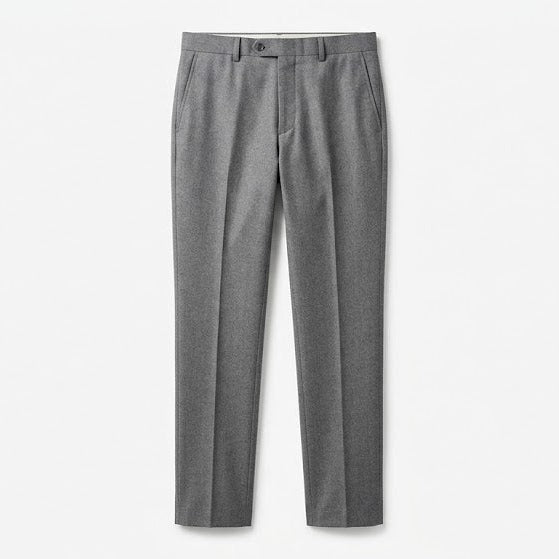 Men's Premium Tailored Trousers - Mid Grey